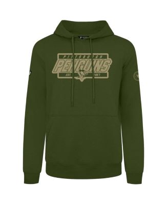 LevelWear - Men's Olive Pittsburgh Penguins Podium Pullover Hoodie