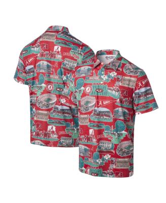 Reyn Spooner - Men's Crimson Alabama Crimson Tide Scenic Polo Shirt