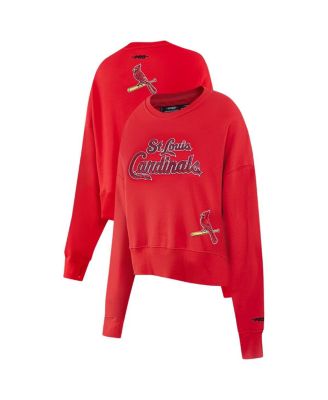 Pro Standard - Women's Red St. Louis Cardinals Game Day Classics Crewneck Pullover Sweatshirt