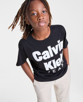 Calvin Klein - Big Boys Logo Graphic Short-Sleeve T-Shirt