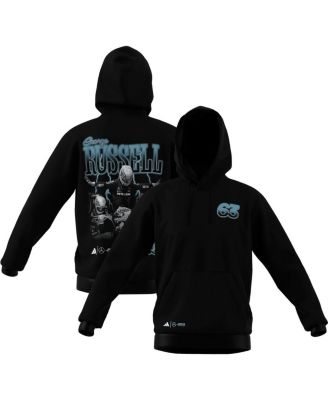 adidas - Men's George Russell Black Mercedes-AMG Petronas F1 Team Driver Wear Graphic Pullover Hoodie
