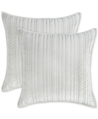 Hotel Collection - Velvet Stripe Quilted 2-Pc. European Sham Set, Created for Macy's