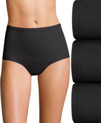Hanes - Women's 3-Pk. Light Period Brief Underwear