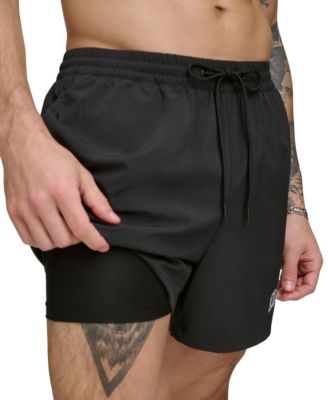 DKNY - Men's Core Logo Stretch 5" Volley Shorts