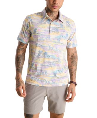 Chubbies - Men's The Kiss and Pastel Short Sleeve Island Print Polo Shirt
