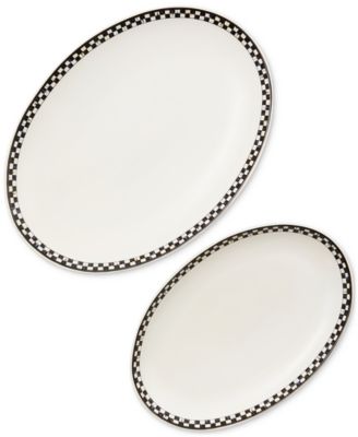 MacKenzie-Childs - Courtly Check Everyday Oval Platters, Set of 2