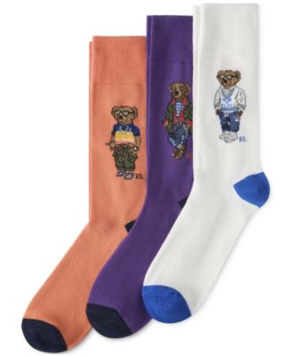 Polo Ralph Lauren - Men's 3-Pk. Assorted Bears Socks Gift Box