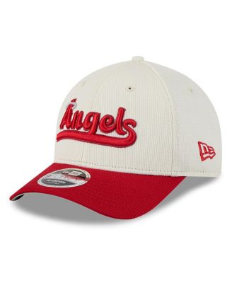 New Era - Men's Cream/Red Los Angeles Angels City Connect Batting Practice 9FORTY M-Crown Adjustable Hat