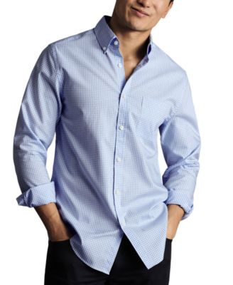 Charles Tyrwhitt - Men's Slim Fit Long Sleeve Wrinkle-Resistant Button-Down Shirt