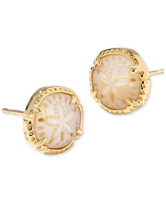 Kendra Scott - Gold-Tone Sand Dollar Mother-of-Pearl Stud Earrings