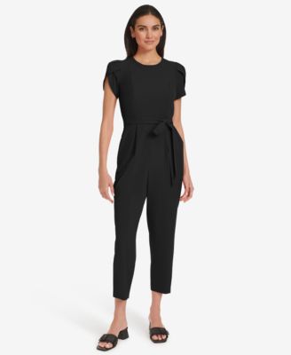Calvin Klein - Women's Short-Sleeve Tapered Jumpsuit