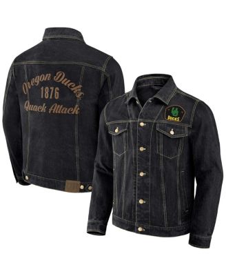 Fanatics - Darius Rucker Collection by Men's Black Oregon Ducks Button-Up Denim Jacket
