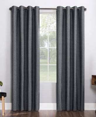 Sun Zero - Noir 52" x 96" Textured Thermal Blackout Curtain Panel