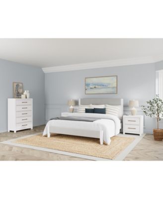 Furniture - Catriona 3pc Bedroom Set (Queen Upholstered Bed, Chest, 2-Drawer Nightstand)