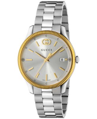 Gucci - Women's Swiss G-Timeless Stainless Steel Bracelet Watch 38mm