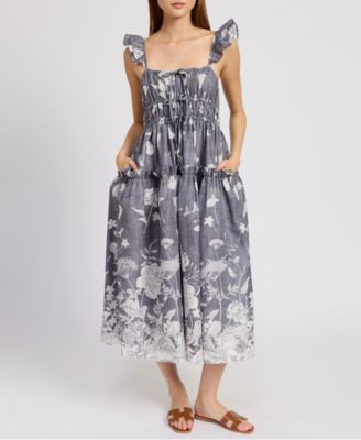 En Saison - Women's Sydney Floral-Print Midi Dress