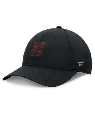 Fanatics - Men's Black New York Rangers Authentic Pro Road Logo Adjustable Hat