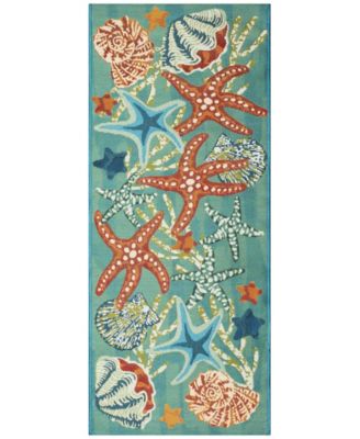 Liora Manne' - Esencia Starfish Song 1'11"x4'11" Runner Area Rug