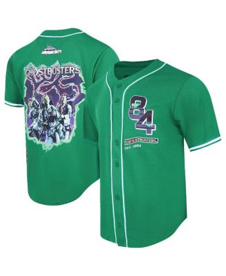 Freeze Max - Men's Kelly Green Ghostbusters The Team Baseball Jersey