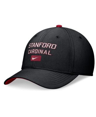 Nike - Men's Black Stanford Cardinal Primetime Rise Swoosh Flex Hat