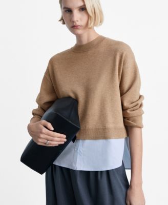 MANGO - Women's Combined Knitted Sweater