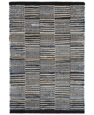 Dash and Albert Rugs by Annie Selke - Denim Rag Gridwork DA2207 10'x14' Area Rug