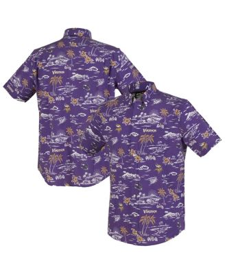 Reyn Spooner - Men's Purple Minnesota Vikings Kekai Performance Button-Down Shirt