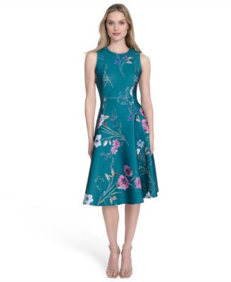 Calvin Klein - Women's Sleeveless Scuba Midi Dress