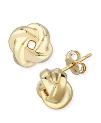 Macy's - Love Knot Stud Earrings Set in 14k Gold (8mm)