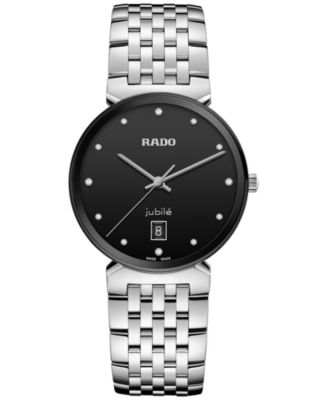 Rado - Women's Swiss Florence Classic Diamond (1/20 ct. t.w.) Stainless Steel Bracelet Watch 38mm