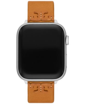 Tory Burch - Brown Leather Strap For Apple Watch&reg; 38mm-45mm