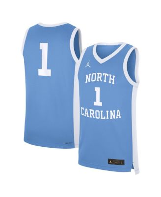 Jordan - Men's 1 Carolina Blue North Carolina Tar Heels Alternate Replica Jersey