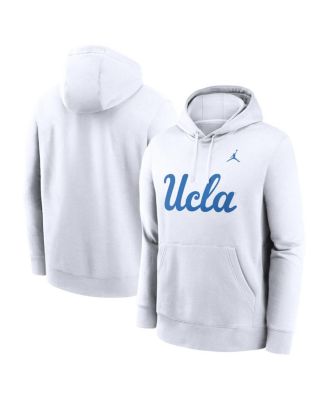 Jordan - Men's White UCLA Bruins Primetime Club Fleece Pullover Hoodie