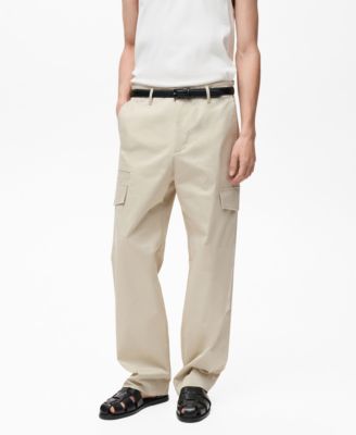MANGO - Men's EU Relaxed Fit Pocket Pants