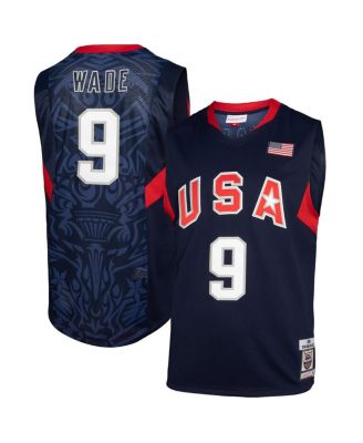 Mitchell & Ness - Men's Dwyane Wade Navy USA Basketball 2008 Authentic Player Jersey