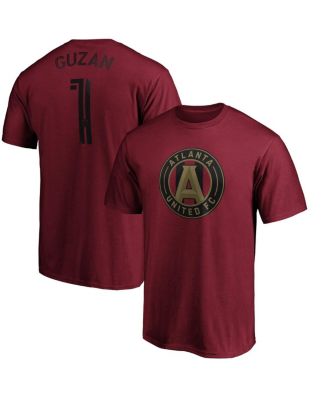 Fanatics Mto Label - Men's Brad Guzan Red Atlanta United FC Authentic Stack Player Name Number T-Shirt