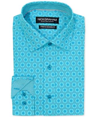 Nick Graham - Men's Hexagon Star Dress Shirt
