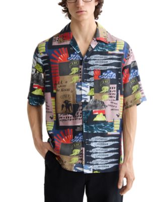SCOTCH & SODA - Men's Relaxed-Fit Allover Patterned Shirt