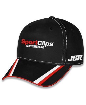 Checkered Flag Sports - Men's and Women's Black Denny Hamlin FedEx Uniform Adjustable Hat
