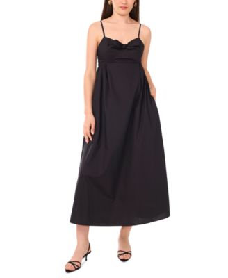 1.STATE - Women's Bow Front Sleeveless Cotton Maxi Dress