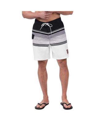 G-III Sports by Carl Banks - Men's Black/White San Francisco Giants Jump Shot Volley Board Shorts