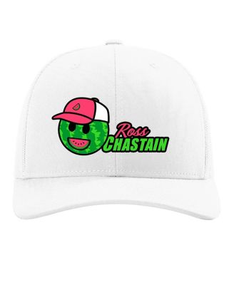 JR Motorsports Official Team Apparel - Men's White Ross Chastain Domestic Trucker Adjustable Hat