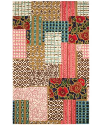 Dash and Albert Rugs by Annie Selke - Elm Patchwork DA1973 5'x8' Area Rug