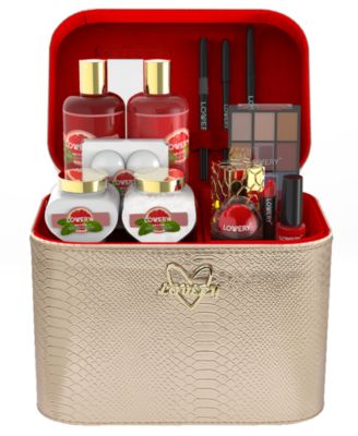Lovery - 30-Pc. Pink Grapefruit Home Spa Body Care & Makeup Gift Set