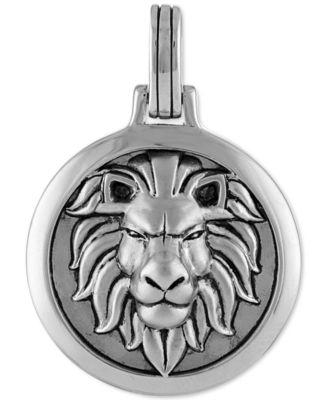 Esquire Men's Jewelry - Lion Amulet Pendant in Sterling Silver