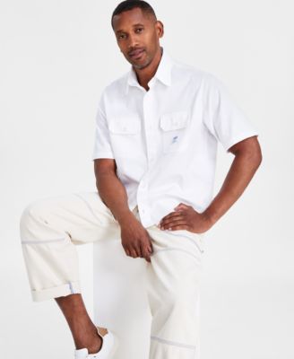 Hugo Boss - Men's Ekyno 10260730 01 Loose-Fit Button-Down Twill Shirt