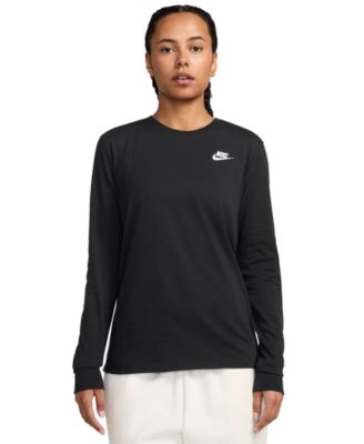 Nike - Women's Cotton Long-Sleeve T-Shirt