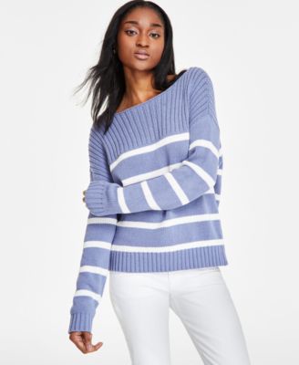 Lucky Brand - Women's Striped Boat-Neck Sweater