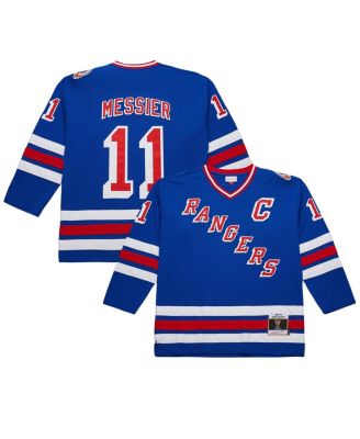 Mitchell & Ness - Men's Mark Messier Blue New York Rangers Big Tall 1993/94 Blue Line 2.0 Jersey
