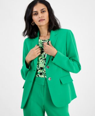 Kasper - Women's Notched-Collar Two-Button Jacket, Regular & Petite Sizes